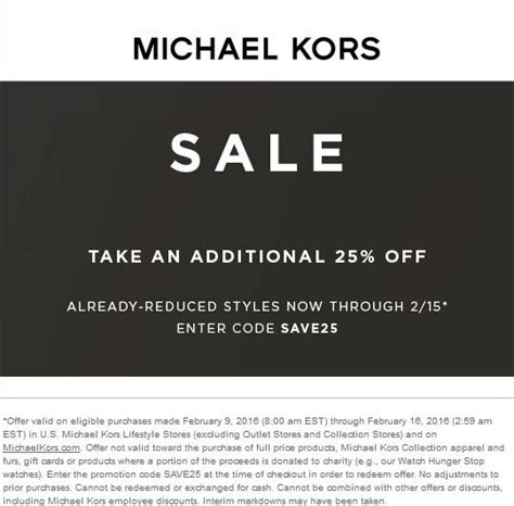 michael kors coupon &